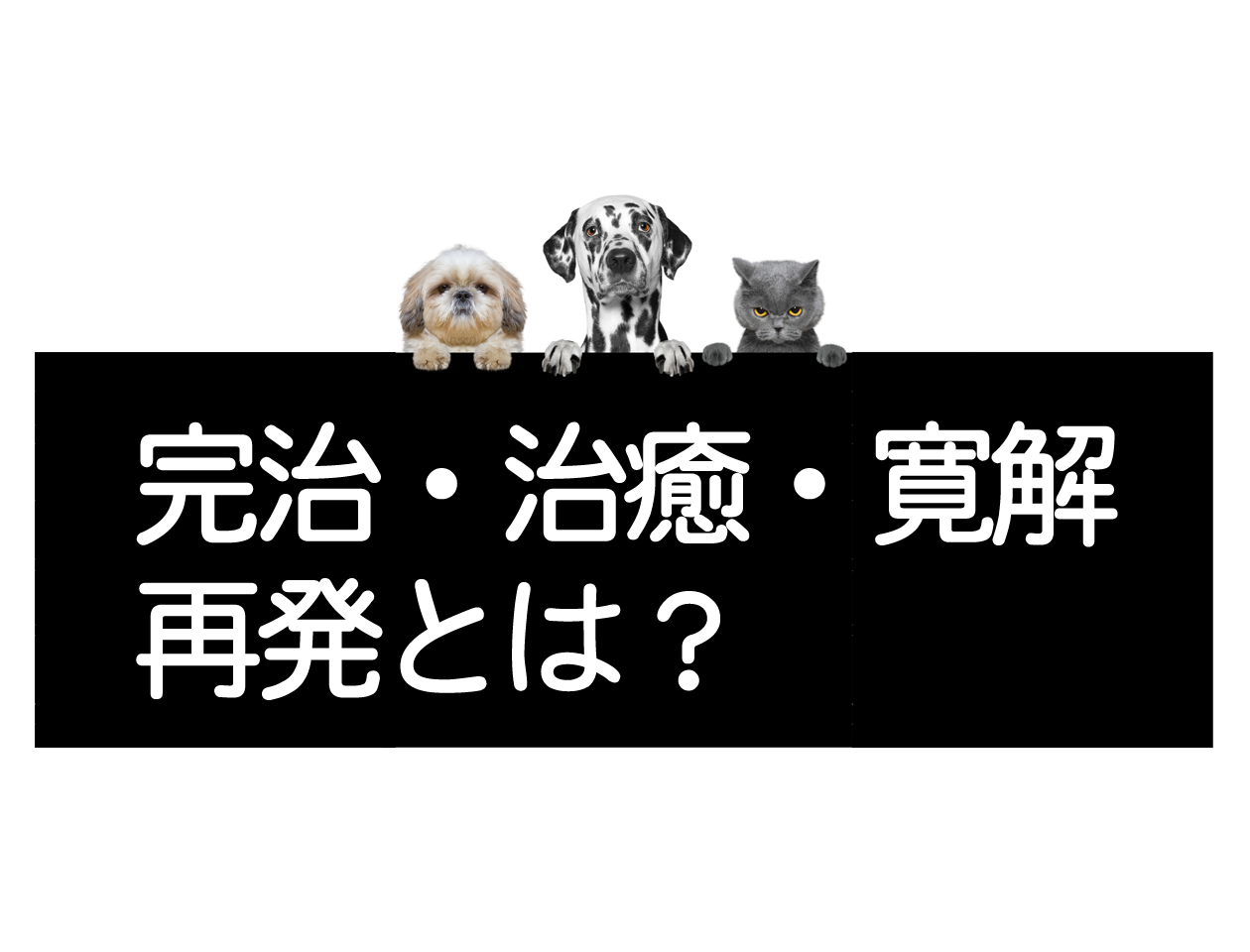 การหายขาด・การรักษาให้หายและการบรรเทาอาการ, ความแตกต่างระหว่างการกลับมาเป็นอีกครั้งและการกำเริบイメージ